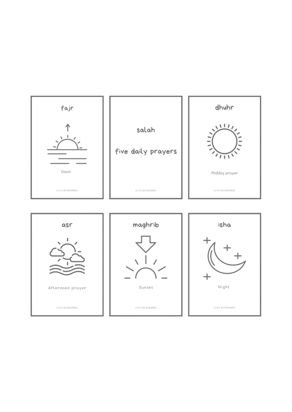 Prayer Times Colouring Booklet For Toddlers