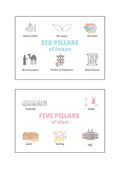 Five Pillars Of Islam And Six Pillars Of Imaan Posters